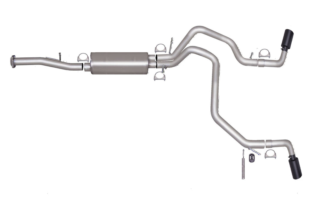 Gibson Performance Exhaust 65572B Black Elite Cat-Back Dual Extreme Exhaust System; Stainless - Truck Part Superstore
