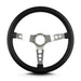 Lokar 65601 Lecarra Hot Rod Steering Wheel; Black; Brushed Spokes; 14 in. Standard Grip; - Truck Part Superstore