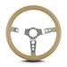Lokar 65609 Lecarra Hot Rod Steering Wheel; Tan; Brushed Spokes; 14 in. Standard Grip; - Truck Part Superstore