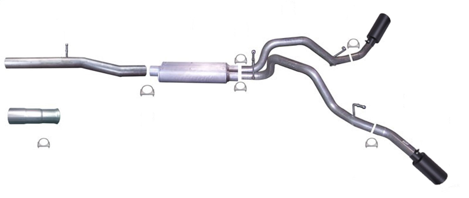 Gibson Performance Exhaust 65637B Black Elite Cat-Back Dual Extreme Exhaust System; Stainless - Truck Part Superstore