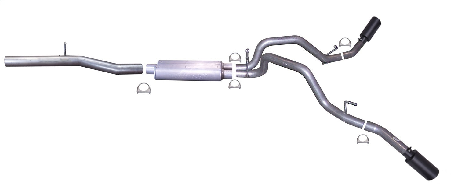 Gibson Performance Exhaust 65658B Black Elite Cat-Back Dual Extreme Exhaust System; Stainless - Truck Part Superstore