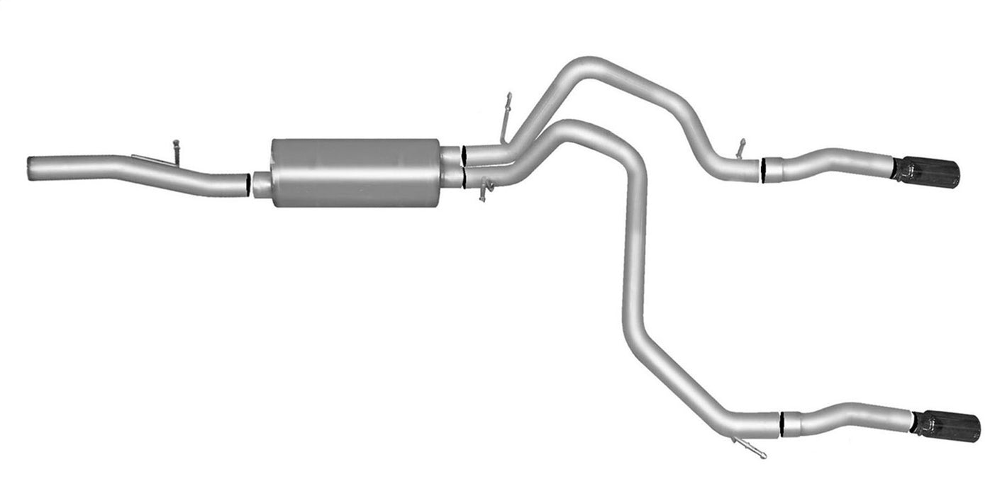 Gibson Performance Exhaust 65669B Black Elite Cat-Back Dual Split Exhaust System; Stainless - Truck Part Superstore