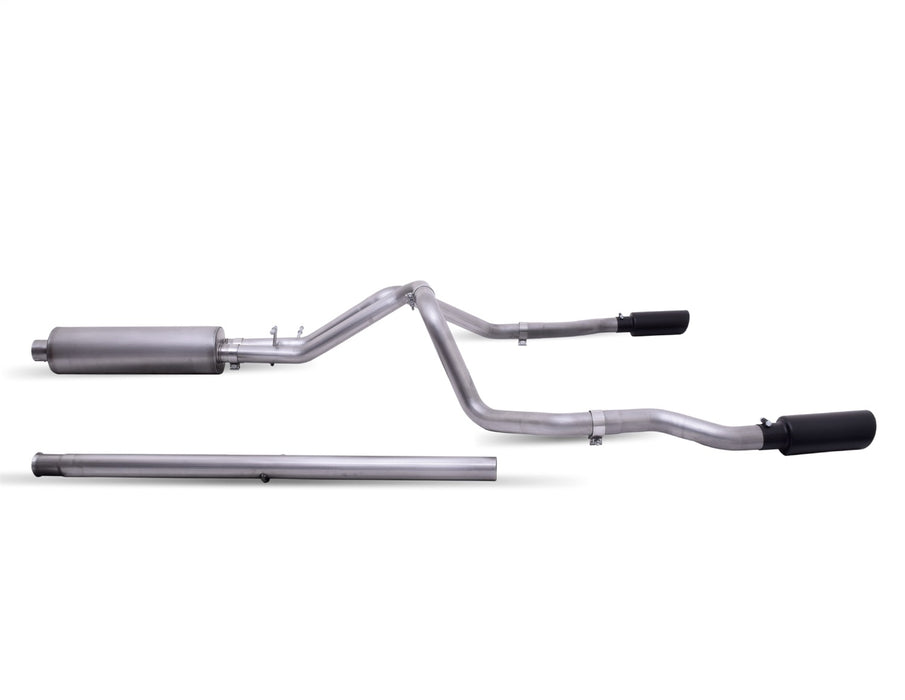 Gibson Performance Exhaust 65699B Black Elite Cat-Back Dual Split Exhaust System; Stainless - Truck Part Superstore