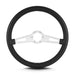 Lokar 65701 Lecarra Teardrop Steering Wheel; Black; 2 Brushed Spokes; 14 in. Standard Grip; - Truck Part Superstore