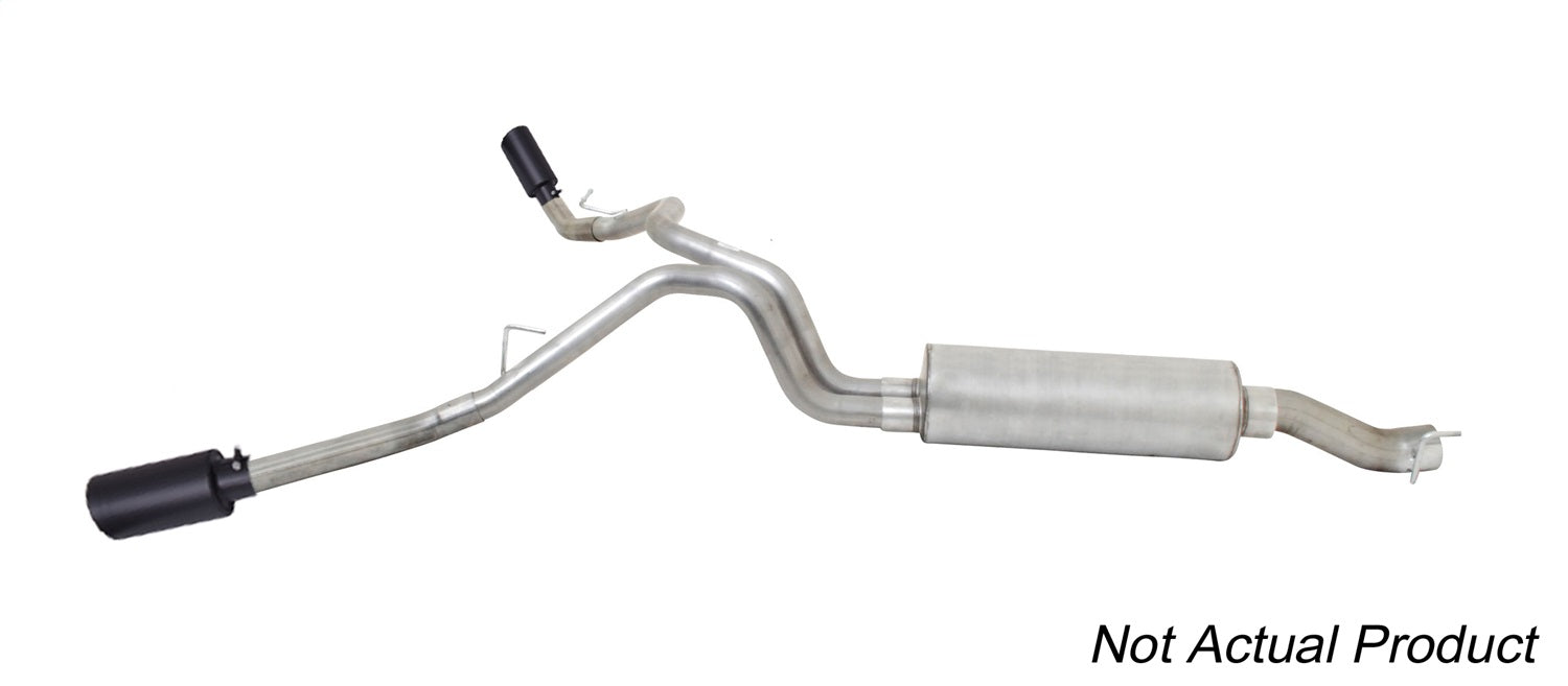 Gibson Performance Exhaust 65712B Black Elite Cat-Back Dual Extreme Exhaust System; Stainless - Truck Part Superstore