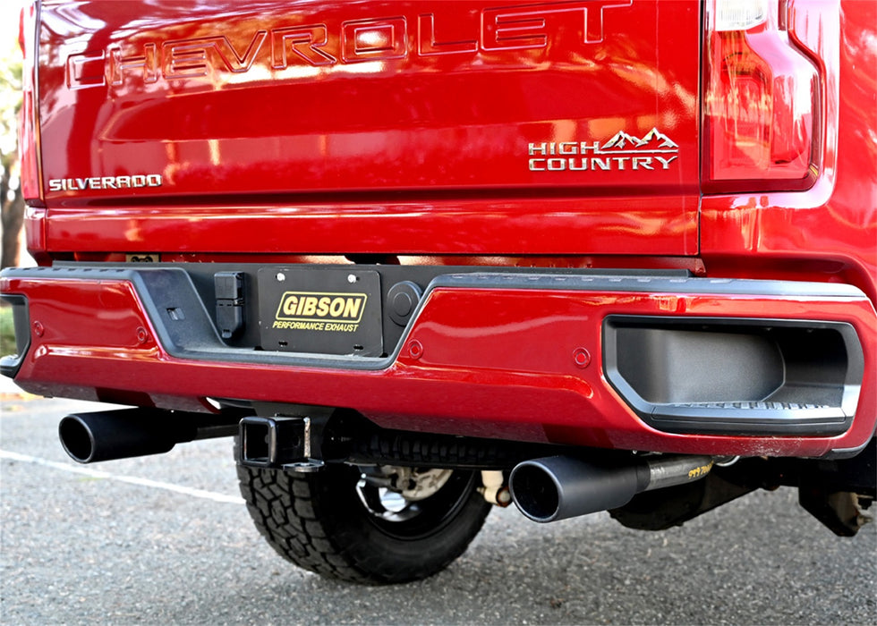 Gibson Performance Exhaust 65713B Black Elite Cat-Back Dual Split Exhaust System; Stainless - Truck Part Superstore