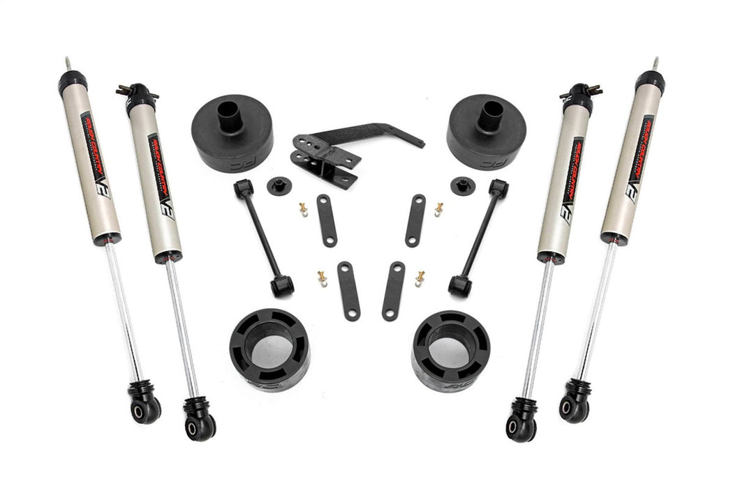 Rough Country 65770 2.5 Inch Lift Kit Spacers V2 07-18 Jeep Wrangler JK Rough Country - Truck Part Superstore