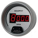 AutoMeter 6597 GAUGE; TACH; 3 3/8in.; 10K RPM; IN-DASH; DIGITAL; SILVER DIAL W/RED LED - Truck Part Superstore