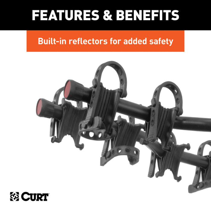 CURT 18064 Premium Hitch-Mounted Bike Rack (4 Bikes; 2in. Shank) - Truck Part Superstore