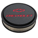 Proform 141-834 14" Air Cleaner Kit; Aluminum; Black Crinkle; Recessed Chevy and Bowtie Emblems - Truck Part Superstore