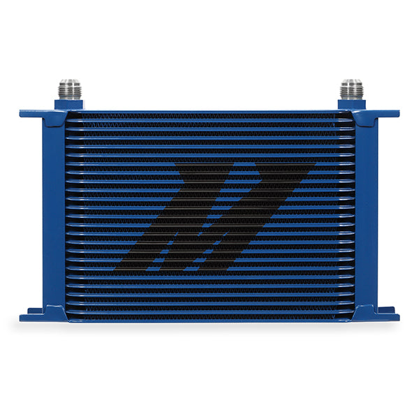 Mishimoto MMOC-25BL Universal 25-Row Oil Cooler, Blue - Truck Part Superstore