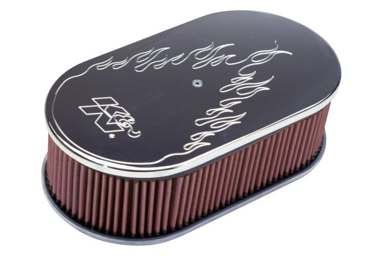K&N 66-1470 Oval Air Filter Assembly - Truck Part Superstore