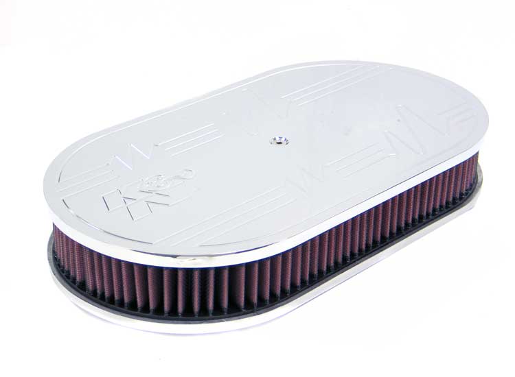 K&N 66-1510 Oval Air Filter Assembly - Truck Part Superstore