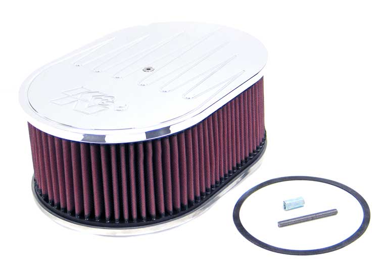 K&N 66-1540 Oval Air Filter Assembly - Truck Part Superstore