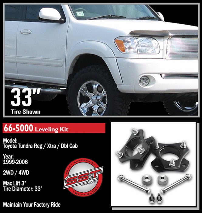 ReadyLift 66-5000 Front Leveling Kit; 3 in. Lift; Incl. All Hardware; Allows Up To 35 in. Tire; - Truck Part Superstore