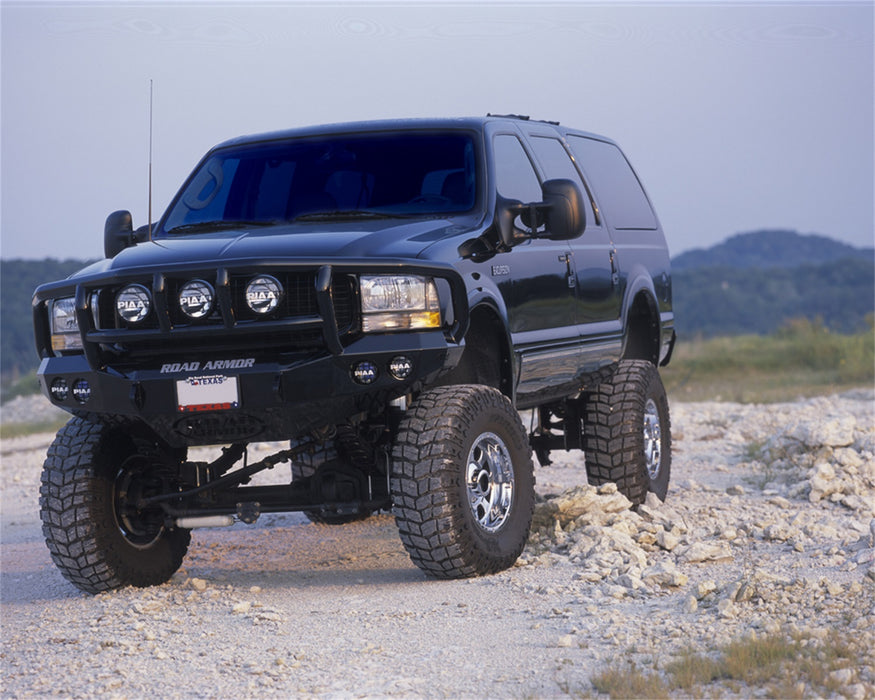 Road Armor 66002B Stealth Winch Front Bumper; Titan II Guard; Satin Black; - Truck Part Superstore