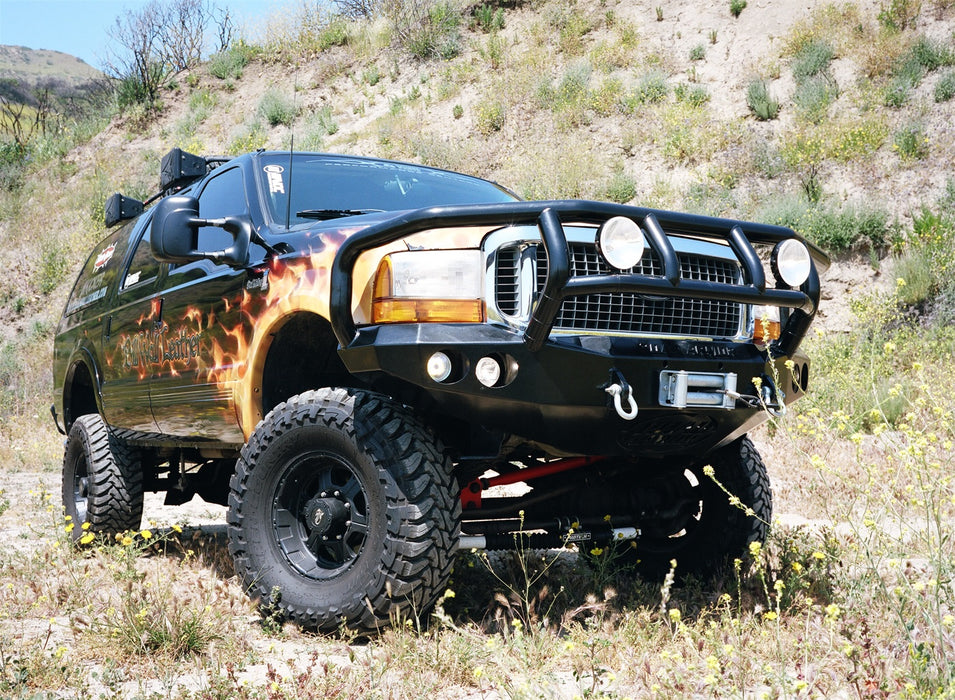 Road Armor 66002B Stealth Winch Front Bumper; Titan II Guard; Satin Black; - Truck Part Superstore