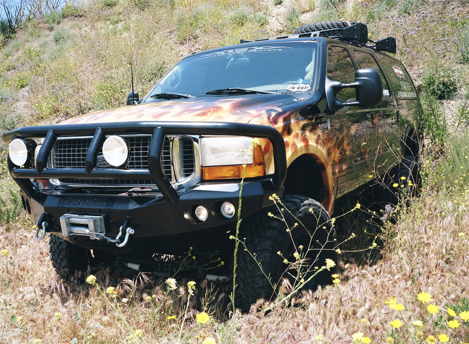 Road Armor 66002B Stealth Winch Front Bumper; Titan II Guard; Satin Black; - Truck Part Superstore