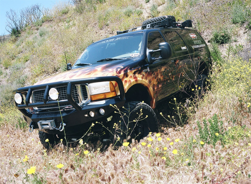 Road Armor 66002B Stealth Winch Front Bumper; Titan II Guard; Satin Black; - Truck Part Superstore