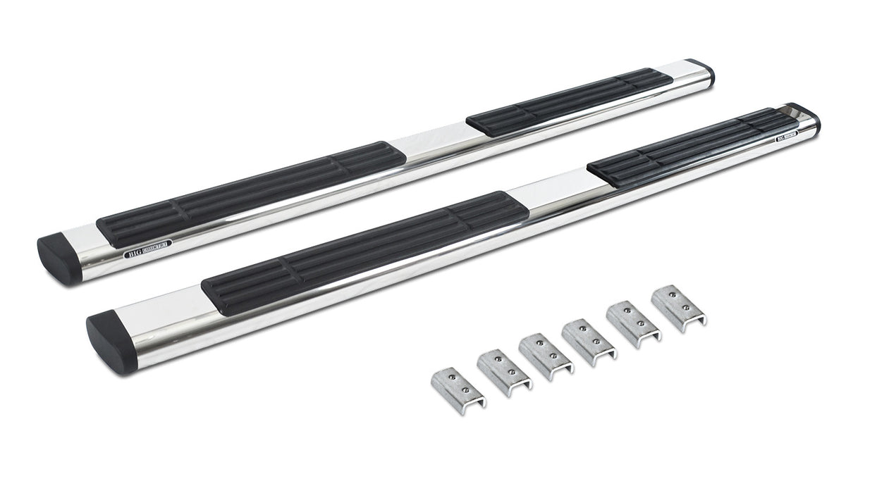 Go Rhino 686449987PS 6" OE Xtreme Side Steps with Mounting Brackets Kit - Polished Stainless Finish - Truck Part Superstore
