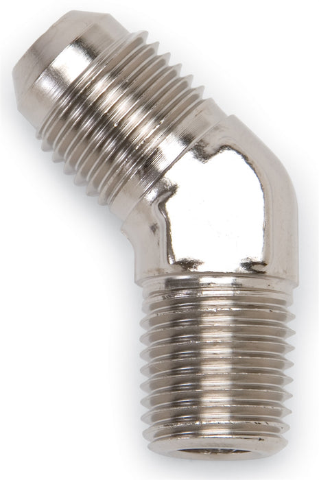 Russell 660101 45 Deg. Flare To Pipe Adapter Fitting; Endura; -6AN; 1/8 in. Pipe Size; - Truck Part Superstore