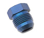 Russell 660190 Flare Plug; Blue Anodized; -6AN; - Truck Part Superstore