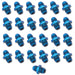Russell 660358 Flare Union Adapter; Blue Anodized; -6AN; Bulk Pack Of 25; - Truck Part Superstore