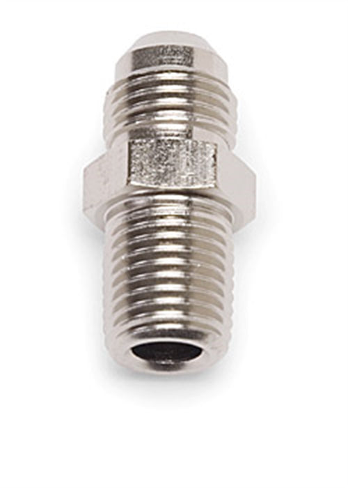 Russell 660441 Straight Flare To Pipe Adapter Fitting; Endura; -6AN; 1/4 in. Pipe Size; - Truck Part Superstore