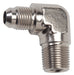 Russell 660861 90 Deg. Flare To Pipe Adapter Fitting; Endura; -8AN; 3/8 in. Pipe Size; - Truck Part Superstore