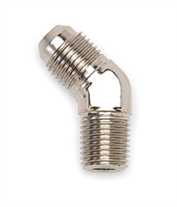 Russell 660951 45 Deg. Flare To Pipe Adapter Fitting; Endura; -6AN; 1/4 in. Pipe Size; - Truck Part Superstore