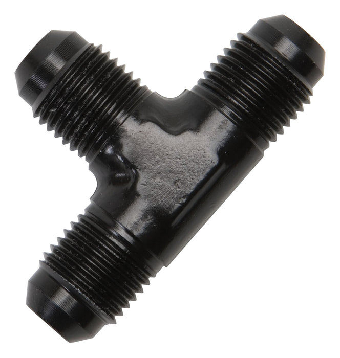 Russell 661023 Pro Classic Flare Tee; Black Finish; -6AN; - Truck Part Superstore