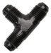 Russell 661023 Pro Classic Flare Tee; Black Finish; -6AN; - Truck Part Superstore