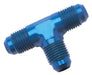 Russell 661030 Flare Tee; Blue Anodized; -8AN; - Truck Part Superstore