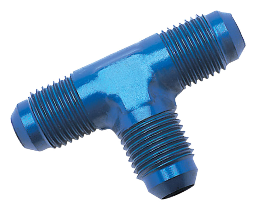 Russell 661050 Flare Tee; Blue Anodized; -12AN; - Truck Part Superstore