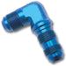 Russell 661230 90 Deg. Flare Bulkhead Adapter Fitting; Blue Anodized; -3AN; - Truck Part Superstore