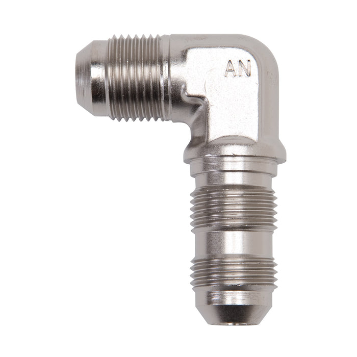 Russell 661231 90 Deg. Flare Bulkhead Adapter Fitting; Endura; -3AN; - Truck Part Superstore