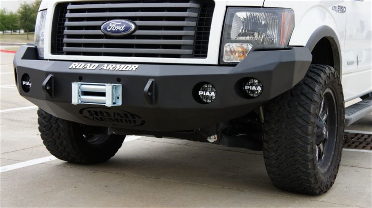 Road Armor 66130B Stealth Winch Front Bumper; Steel; Satin Black; - Truck Part Superstore