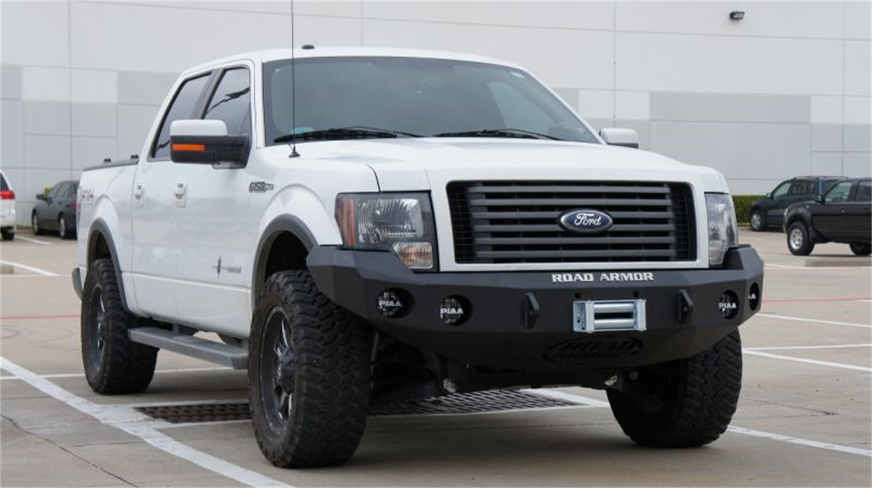 Road Armor 66130B Stealth Winch Front Bumper; Steel; Satin Black; - Truck Part Superstore