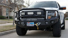 Road Armor 66135B Stealth Winch Front Bumper; Lonestar Guard; Satin Black; - Truck Part Superstore
