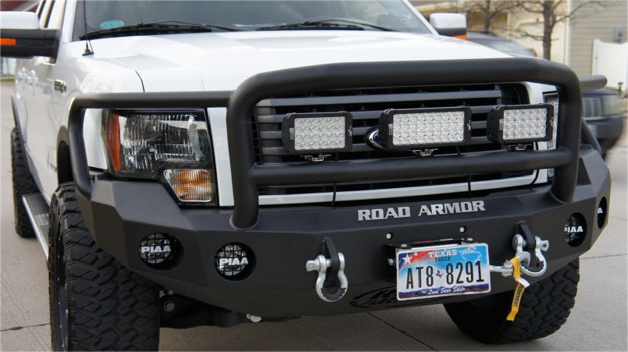 Road Armor 66135B Stealth Winch Front Bumper; Lonestar Guard; Satin Black; - Truck Part Superstore