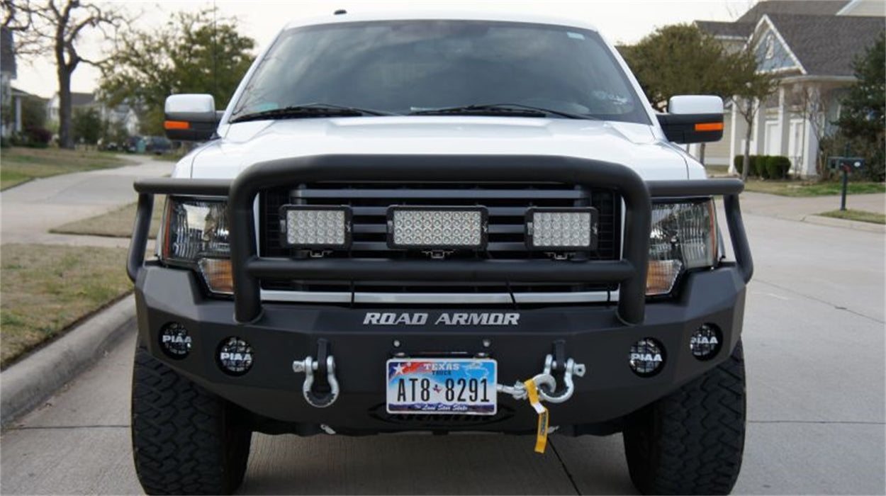 Road Armor 66135B Stealth Winch Front Bumper; Lonestar Guard; Satin Black; - Truck Part Superstore