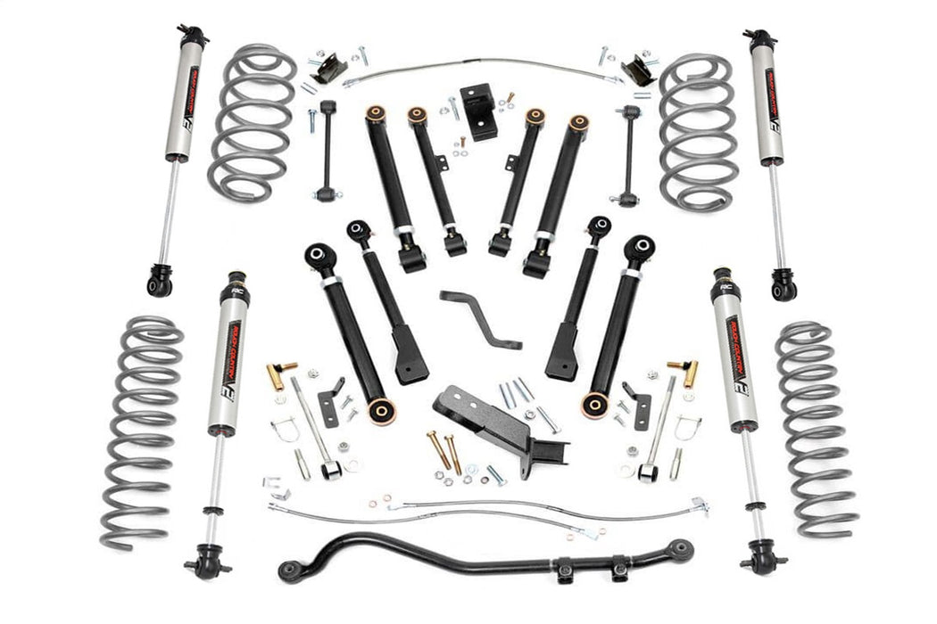 Rough Country 66171 4 Inch Lift Kit X-Series V2 97-06 Jeep Wrangler TJ 4WD Rough Country - Truck Part Superstore