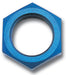 Russell 661880 Bulkhead Nut; Blue Anodized; -4AN; 7/16 in.-20 Thread Size; - Truck Part Superstore