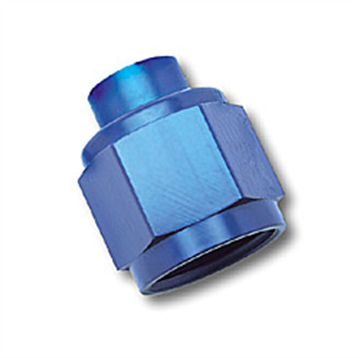 Russell 661960 Flare Cap; Blue Anodized; -6AN; - Truck Part Superstore
