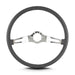 Lokar 66206 Lecarra Teardrop Steering Wheel; Dark Grey; 2 Polished Spokes; 15 in. Thin Grip; - Truck Part Superstore