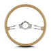 Lokar 66209 Lecarra Teardrop Steering Wheel; Tan; 2 Polished Spokes; 15 in. Thin Grip; - Truck Part Superstore
