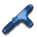 Russell 662440 Male Tee; Blue Anodized; -4AN w/Flare Bulkhead On Run; - Truck Part Superstore