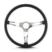 Lokar 66301 Lecarra Teardrop Steering Wheel; Black; 3 Polished Spokes; 15 in. Thin Grip; - Truck Part Superstore