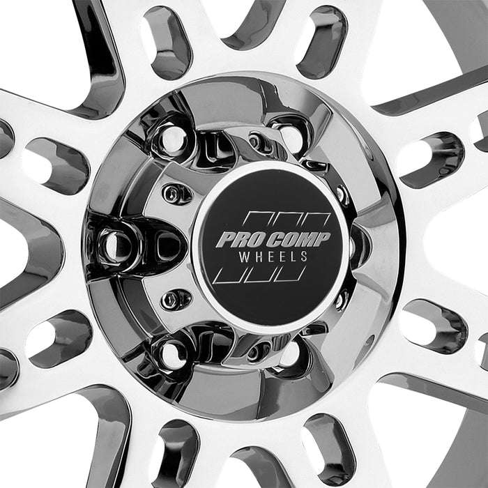 Pro Comp Alloy Wheels 6631-2983 Series 6631 20x9 with 6 on 5.5 Bolt Pattern 5 Backspace Chrome Finish Pro Comp Alloy Wheels - Truck Part Superstore