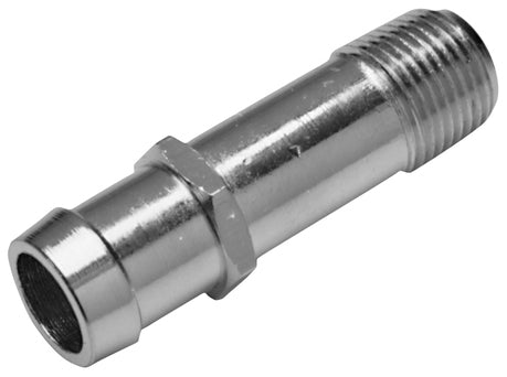 ProForm 66365 Water Pump Pipe Fitting Steel Chrome 1 Inch NPT Male to 3/4 Inch. Hose Barb Proform - Truck Part Superstore